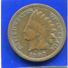 США 1 цент 1907 , Indian Head