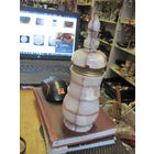 Аромолампа. Оникс, латунь, 21,5 см.