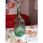 Графин Виноград СССР , зелёное стекло