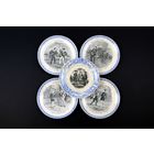 Декоративные тарелки, 5 шт., 19 век,  Франция