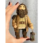 Ватная елочная игрушка Хагрид