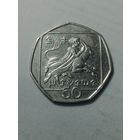 Кипр 50 центов 1994 года .