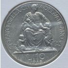 Ватикан 10 лир 1948 г. Католическая благотворительная организация Каритас. В холдере