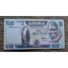 Werty71  Замбия 10 квача 1980 - 1988 UNC банкнота