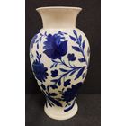 Ваза фарфоровая Цветы, высота 32 см. ФФЗ Минск