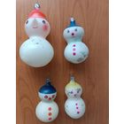 Елочные игрушки Снеговики -СССР