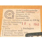 Оригинальные очки пилотов "Люфтваффе" на родном ремешке. Как защитные очки использовались и в моторизированных дивизиях