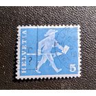 Марка Швейцария 1960 год История почты