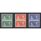 137.BrKS. Великобритания. Колонии.  Кения,  Уганда и Танганьика. Коронация Георга VI и Елизаветы. 1937 г. Полная серия. Пары. Mi.##49-51. MNH.