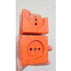 Розетка. Электрика карболитовая. СССР.