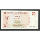 Зимбабве 20 долларов 2006 года. Тип Р-40. Состояние UNC!