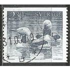 Швеция. Чернозобая гагра. 1986г. Mi#1378.