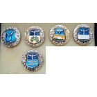 Гербы Саратов, Балашов, Вольск, Камышин, Хвалынск. Серия "Древняя Русь, Древний Герб". Саратовская губерния. Цена за знак.