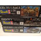 Сборные модели танков Ревел(оригинал)одним лотом 3  модели,масштаб 1:72,1:76