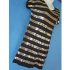 Платье-туника в золотистые пайетки, р.42