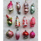 Елочные игрушки одним лотом. Стекло, СССР