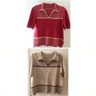 Кофты бордо и беж в полоску, б/у, р.50-52