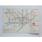 Схема метро город Лондон 1979 г