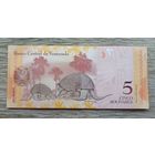 Werty71 Венесуэла 5 боливаров 2014 UNC банкнота