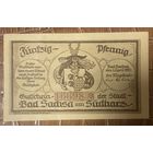 Нотгельд , 50 пфеннигов Бад-Закса 1921 год. Веймарская республика