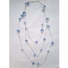 Бусы. Сотуар с шариками. Цветное чешское стекло. Колье. Длина 150 см