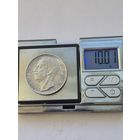 10 лир Италия 1927 года. Король Виктор Эммануил III (1900 - 1946). Серебро 835. Монета не чищена. S45483.