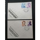 Польша 1983 Три КПД с полной серией марок "Выдающиеся поляки" (спецгашение) Mi.2856-2861 каталог 6.00 евро