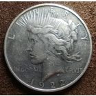 Доллар США 1922 г. Мирный доллар. Буква D (Денвер) - самый редкий для этого года