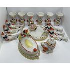 Набор посуды Клоунада из 15 предметов. Статуэтка Барановка