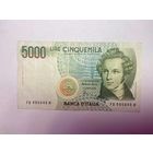 Италия 5000 лир 1985-02