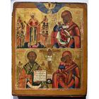 Икона Четырехчастная с Распятием. Ветка. Размер 36,8 х 29,3 х 2,8 см. С рубля