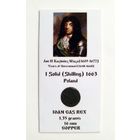 Солид 1663 г. Ян II Казимир Ваза (1648-1668). Польша. В холдере 5х10 см.