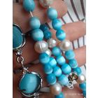 Лотом бусы и браслет