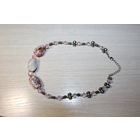 Бусы с вставками из натурального камня, длина 40 см.