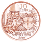 Австрия 10 евро 2020 Храбрость 3-я монета UNC