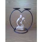 Подсвечник Влюбленные (дерево). (возможен обмен)