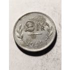 Бельгия 2 франка 1944