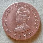 Гвалиор 1/4 анна, (1986) 1929 г., вес 5г,диаметр 22мм, KM# 176