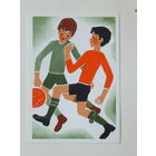 Никитина Рапопорт футболисты  1976  10х15 см