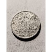 Франция 50 сантим 1943