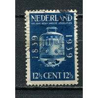 Нидерланды - 1939 - Железная дорога 12 1/2С - [Mi.335] - 1 марка. Гашеная.  (Лот 11HY)-TG3P47
