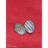 Две чешуйки, серебро