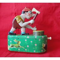 Жестяная копилка-игрушка ДРОВОСЕК