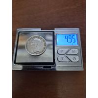 5 лир Италия 1929 года. Король Виктор Эммануил III (1900 - 1946). Серебро 835. Монета не чищена. S45449