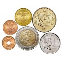 Филиппины 5, 10, 25 центов; 1, 5, 10 песо, UNC. Предложи свою цену или обмен!