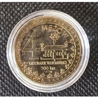 Монетовидный жетон. Польша. Лидзбарк-Варминьски 700 лет.