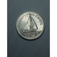 Багамские острова 25 центов  2005 года .