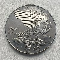 Италия 50 чентезимо, 1942   7-13-11