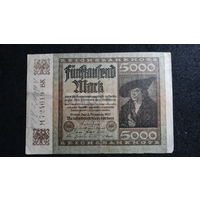 5000 марок 1922г. Берлин Pic#81d