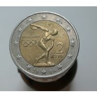 2 евро 2004 Греция Летние Олимпийские игры 2004 в Афинах